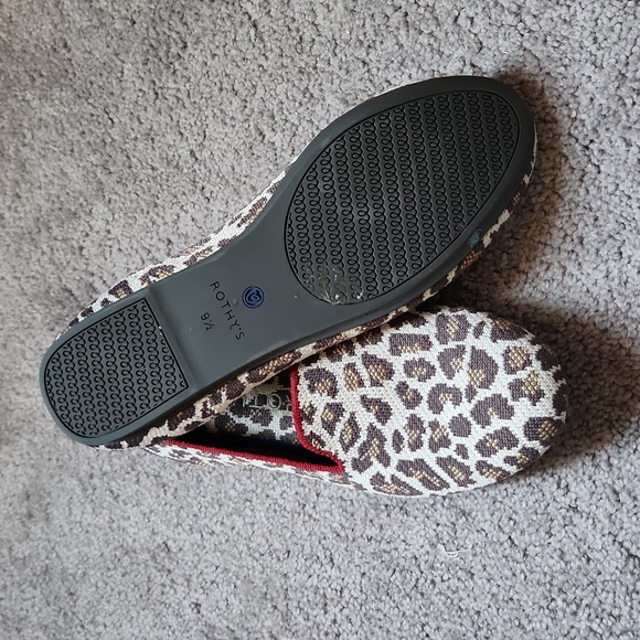 Rothy's Loafers Leopard Print in Mocha - Picture 3 of 5